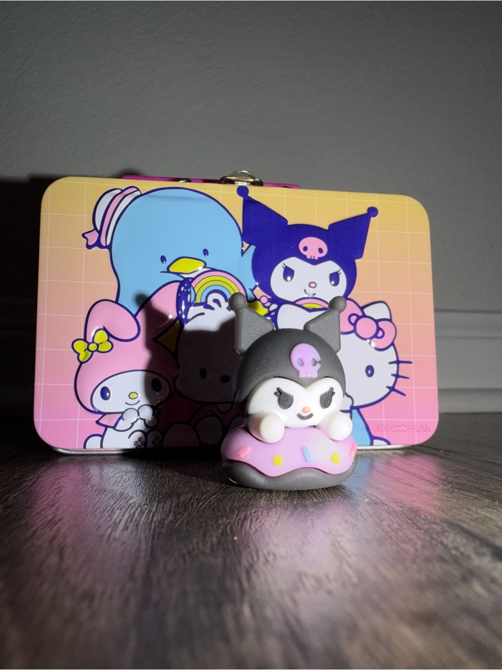 Sanrio Kuromi Figurine and Tin Box